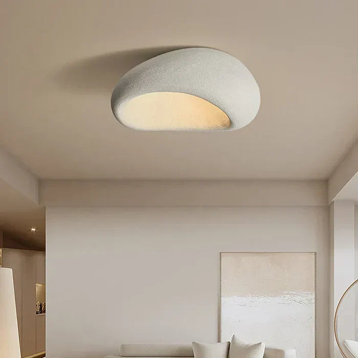 BowLift | Natural Wabi Sabi Ceiling Lamp - SereneAura