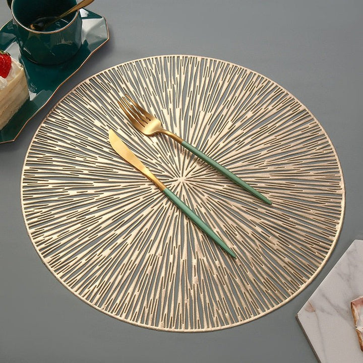 BowLift | NebulaGlow™ Placemats for Dinner | Elegant Table Mats in Galaxy Design | Heat Resistant & Non-Slip Table Decor