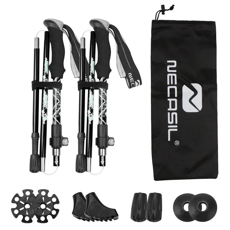 BowLift | NECASIL – Collapsible Trekking Poles for Stable Hiking Support