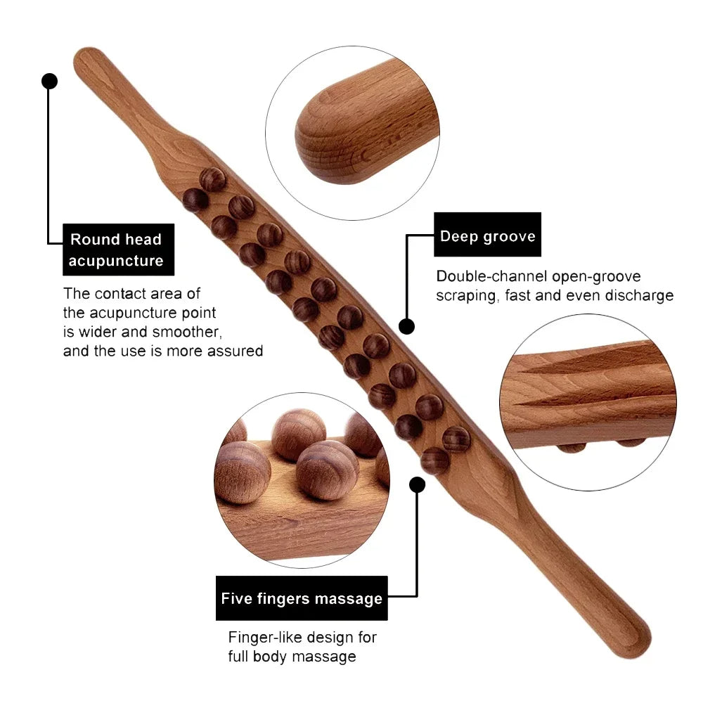 TheraWood - Luxe Gua Sha Massagestok Bowlift