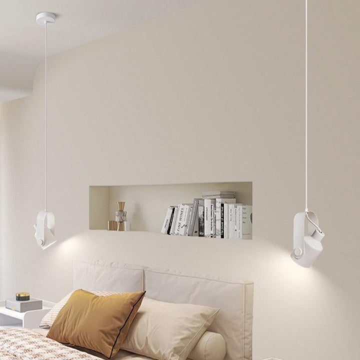 BowLift | Hanging lamp | Pendant light Black 120 cm Wood & Metal