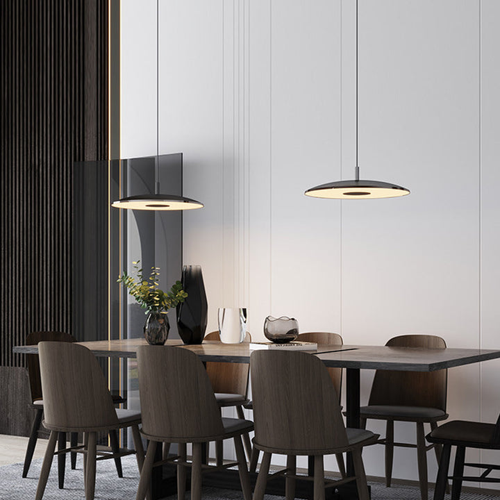 BowLift | LED Pendant Light | Hanging Light Black Ø30 cm Iron