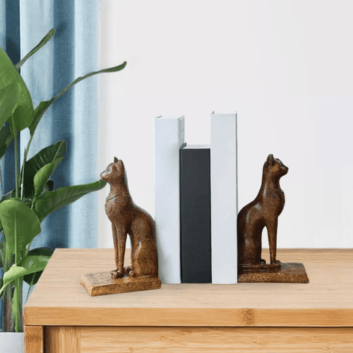 BowLift | Bookend made of resin | Egyptian cat