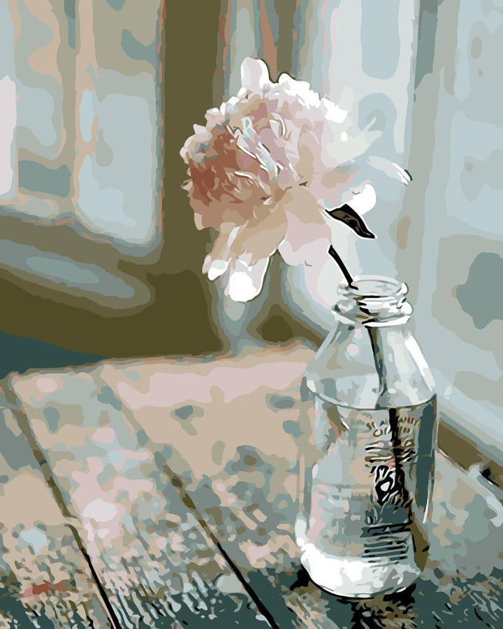 Lonely Peonie - Van-Go Paint-By-Number Kit | Bowlift