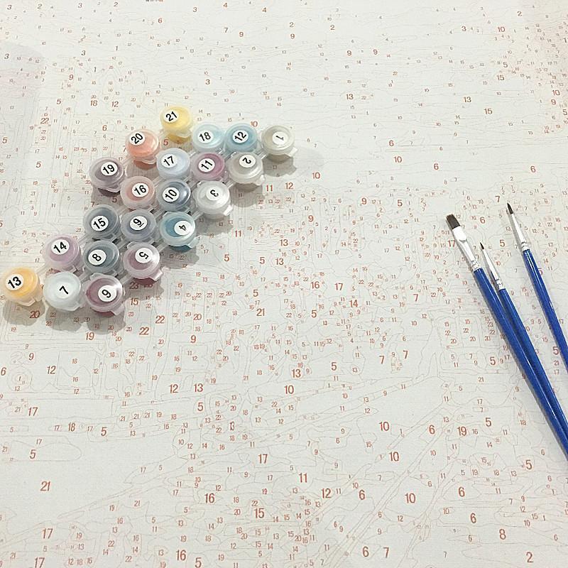 Lonely Peonie - Van-Go Paint-By-Number Kit | Bowlift