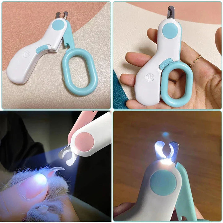 Pet Nail Trimmer with LED Light - GlowTrim Bowlift