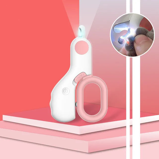 Pet Nail Trimmer with LED Light - GlowTrim Bowlift
