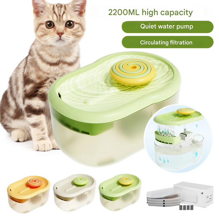 Pet Water Drinking Bowl with Pump - FunFlow Bowlift