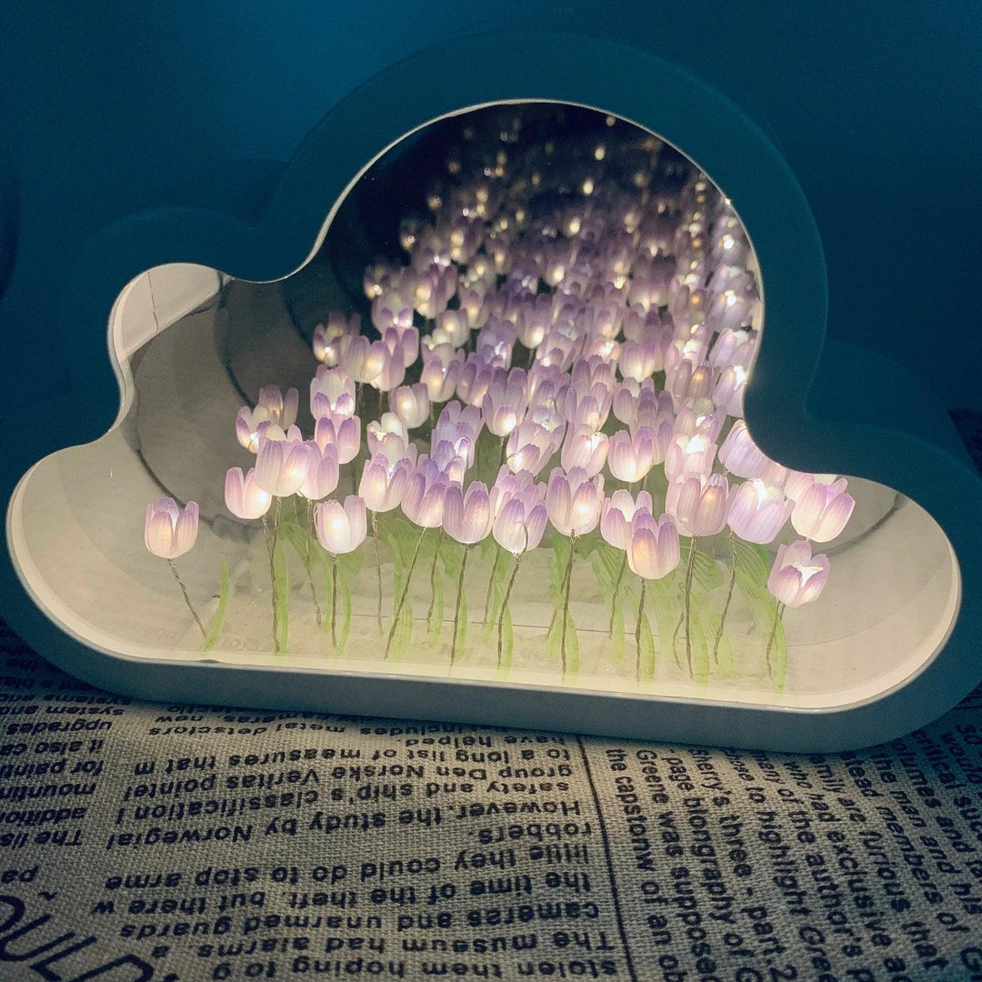 BowLift | Tulip Cloud LED Mirror – Magical Light & Decorative Design