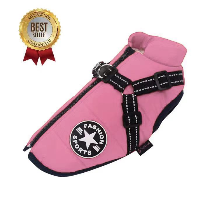 BowLift | WoofGuard - Waterproof Winter Jacket with Integrated Harness