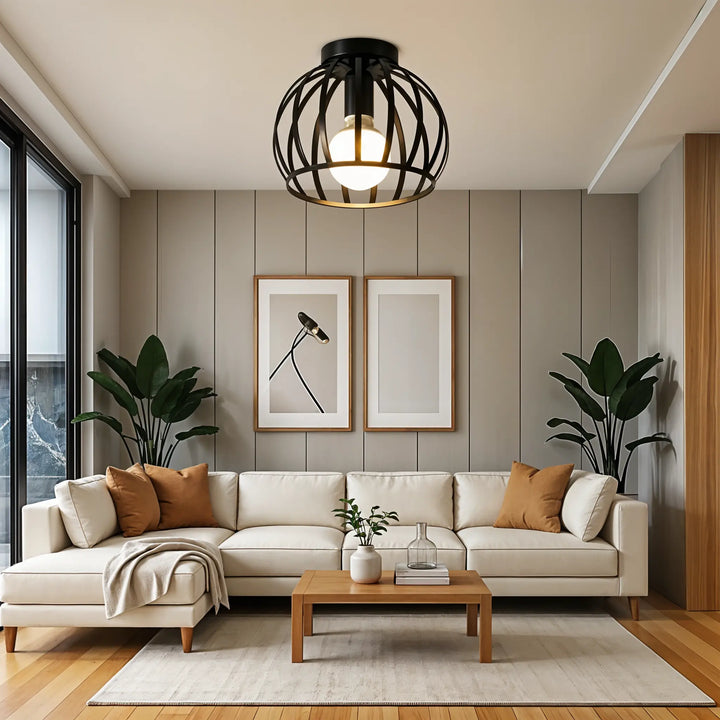BowLift | Industrial Ceiling Lamp Black
