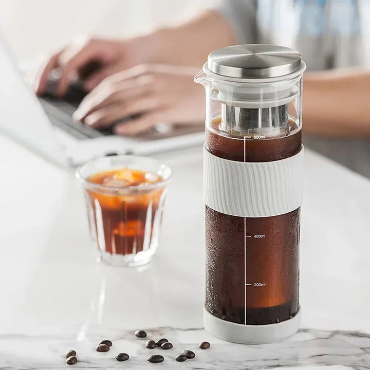 Portable Airtight Cold Brew Iced Coffee Maker Tea Infuser Pitcher | Bowlift