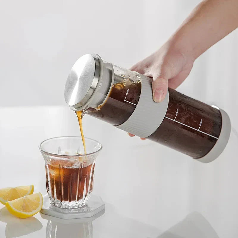 Portable Airtight Cold Brew Iced Coffee Maker Tea Infuser Pitcher | Bowlift