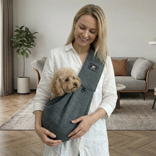 Portable Dog Shoulder Backpack – Breathable, Water-Resistant & Secure Bowlift
