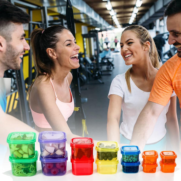 BowLift | Portion Control Containers (14-Piece Set) - 21 Day Fix for Weight Loss