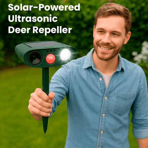 BowLift | Solar-Powered Ultrasonic Deer Repeller - Effective Deer Deterrent for Gardens & Yards in 48 Hours