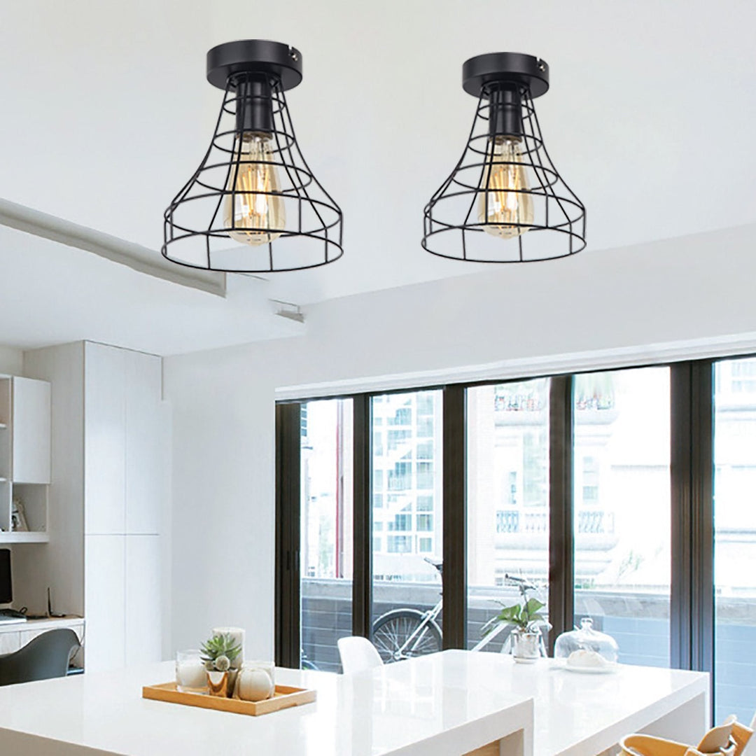 BowLift | Vintage Iron Black Ceiling LED Light