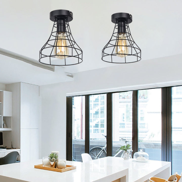 BowLift | Vintage Iron Black Ceiling LED Light