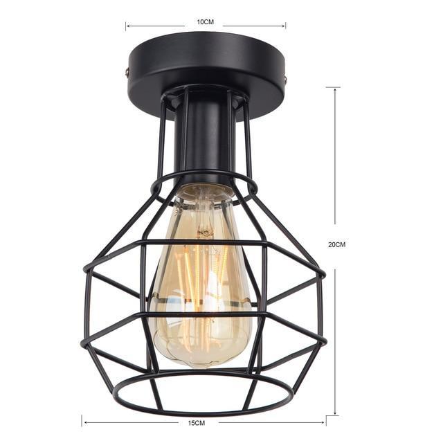 BowLift | Vintage Iron Black Ceiling LED Light