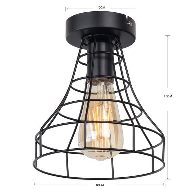 BowLift | Vintage Iron Black Ceiling LED Light