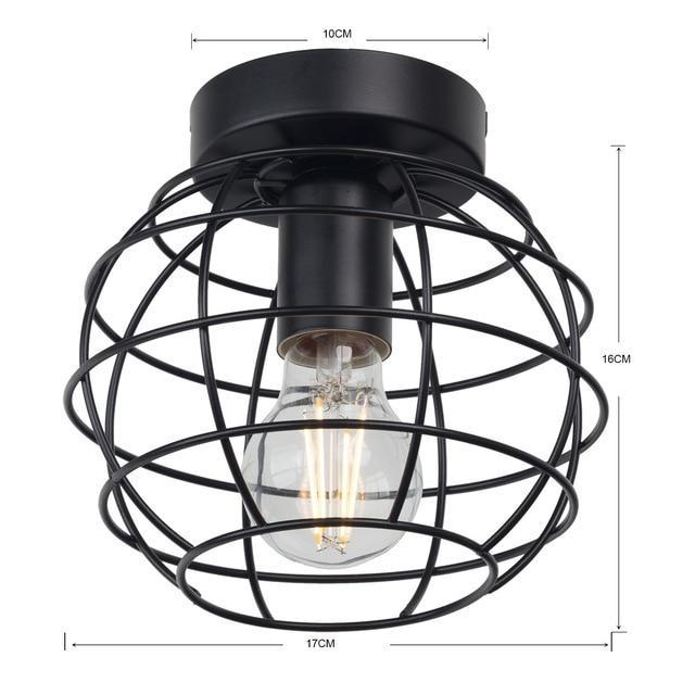 BowLift | Vintage Iron Black Ceiling LED Light