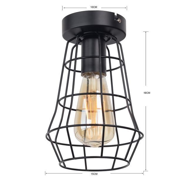 BowLift | Vintage Iron Black Ceiling LED Light