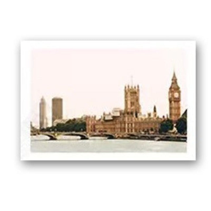 Modern Scandinavia City Sunflower Landscape - Canvas Wall Art Painting | Bowlift
