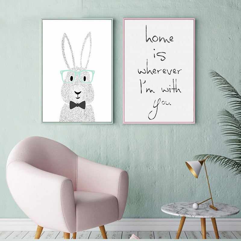 Sweet Home is Where I am With You - Canvas Wall Art Painting | Bowlift
