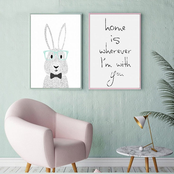 Sweet Home is Where I am With You - Canvas Wall Art Painting | Bowlift