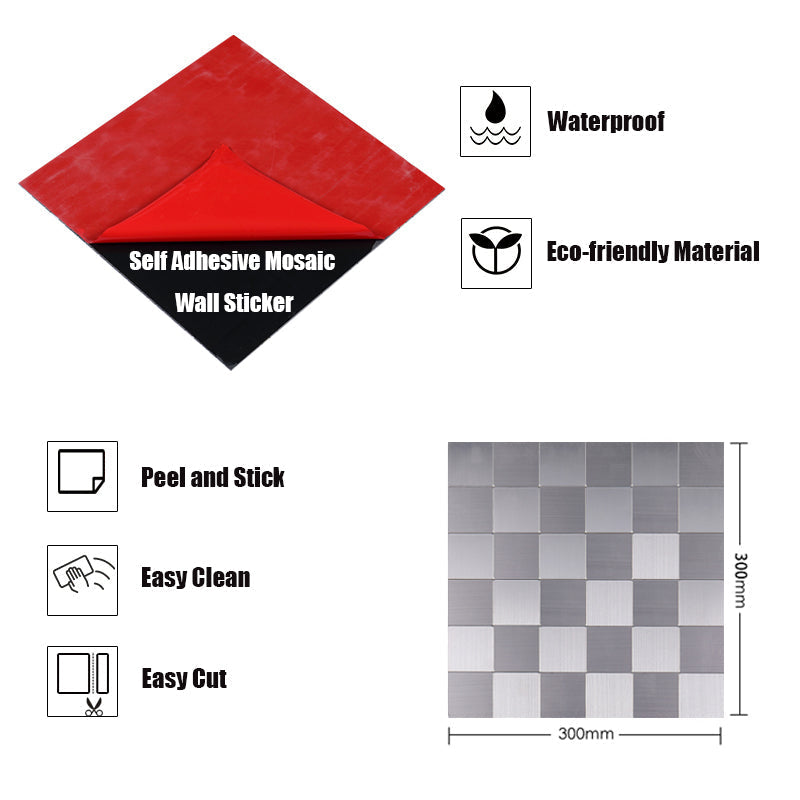 BowLift | 3D Metal Self Adhesive Brick Wall Stickers
