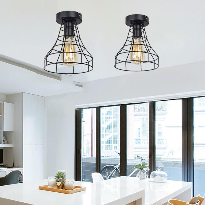 BowLift | Vintage Iron Black Ceiling LED Light