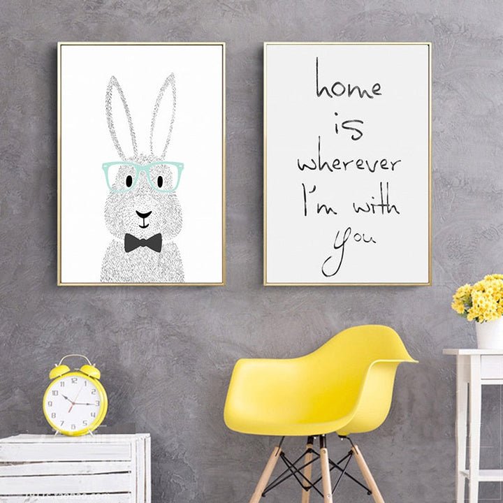 Sweet Home is Where I am With You - Canvas Wall Art Painting | Bowlift