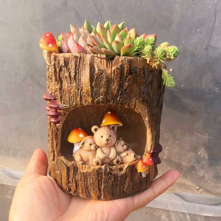 BowLift | Creative Animal Life Resin Flower Pots