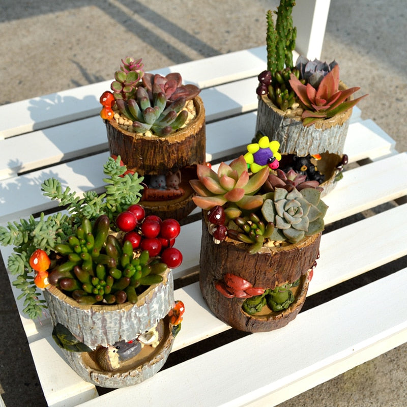 BowLift | Creative Animal Life Resin Flower Pots