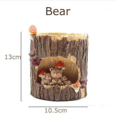 BowLift | Creative Animal Life Resin Flower Pots