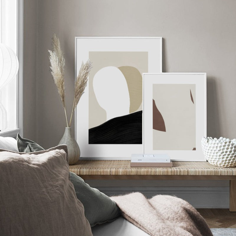 Minimalist Geometric Abstract Wall Art Pictures - Canvas Wall Art Painting | Bowlift