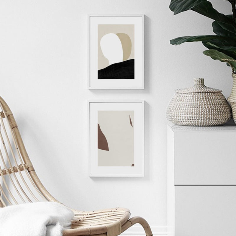 Minimalist Geometric Abstract Wall Art Pictures - Canvas Wall Art Painting | Bowlift