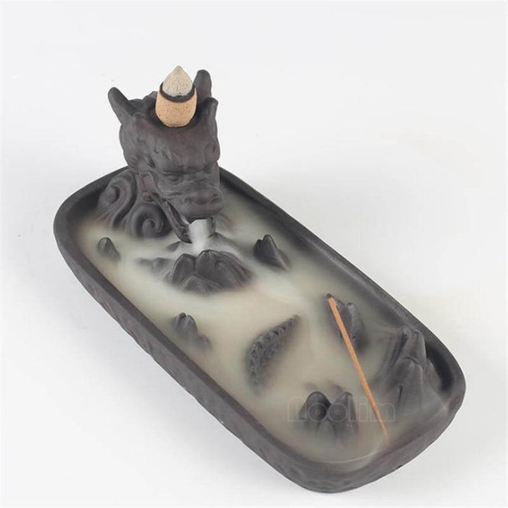 BowLift | Ceramic Dragon Censer  Smoke Backflow Incense Burner