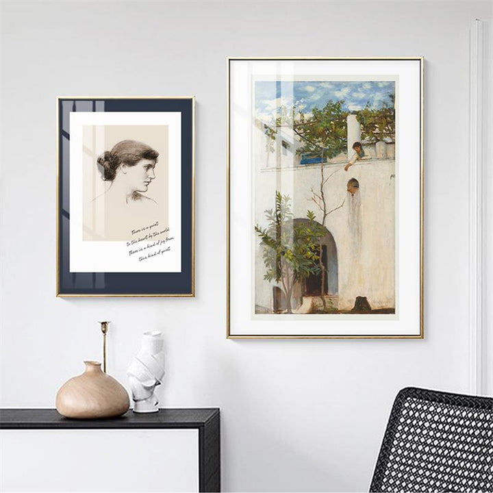 Vintage Abstract Figure Canvas Printings Paintings - Canvas Wall Art Painting | Bowlift