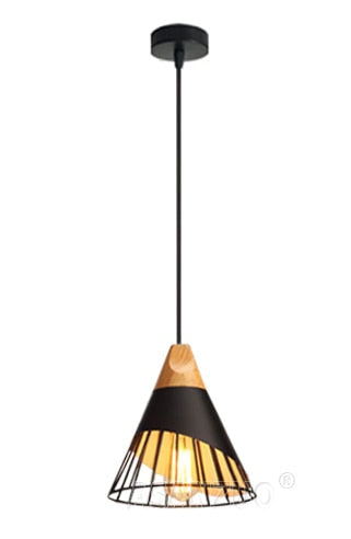 BowLift | Modern Wooden Cone Pendant Lights