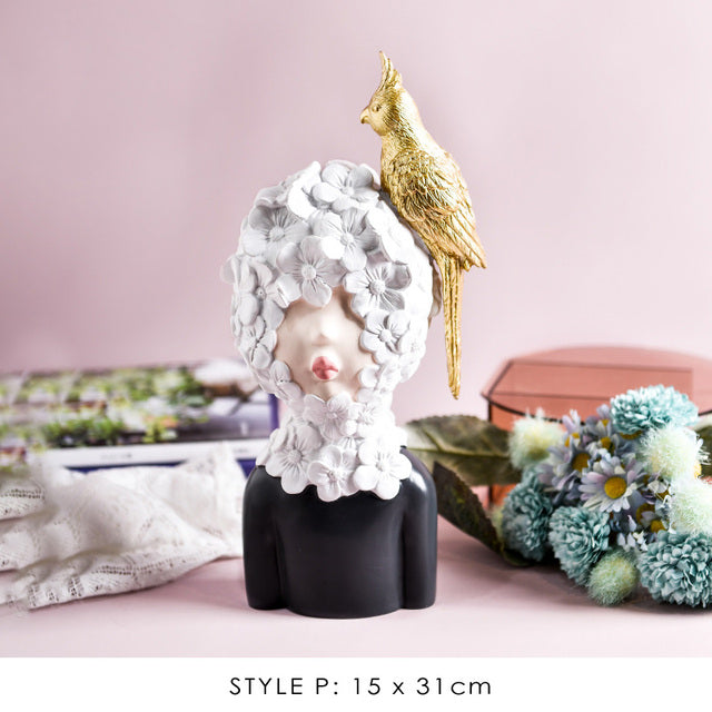 BowLift | Nordic Bubble Bow-Knot Girl Sculpture Home Decor