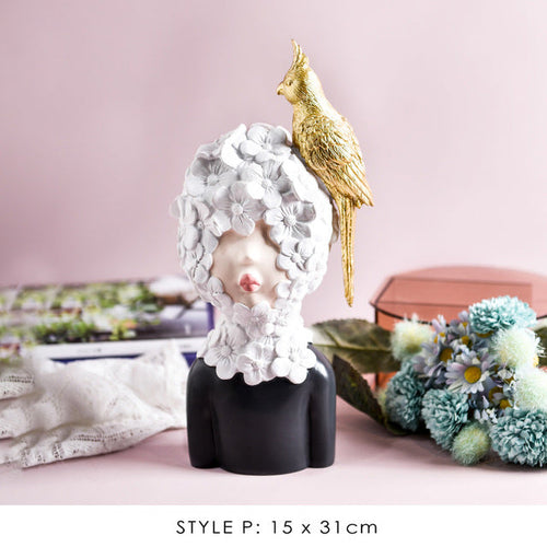 BowLift | Nordic Bubble Bow-Knot Girl Sculpture Home Decor