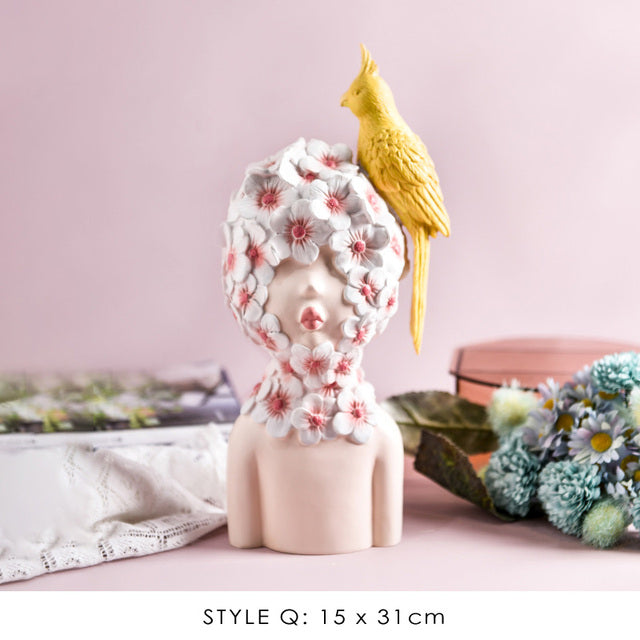 BowLift | Nordic Bubble Bow-Knot Girl Sculpture Home Decor