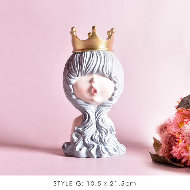 BowLift | Nordic Bubble Bow-Knot Girl Sculpture Home Decor