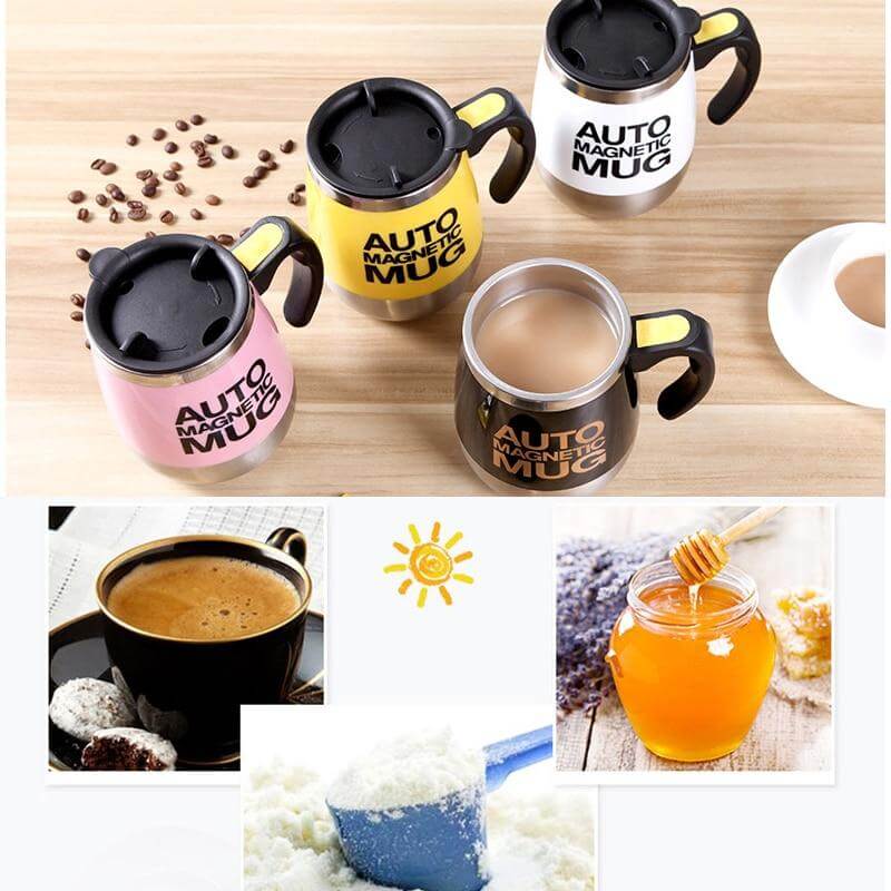 BowLift | Portable Self Stirring Coffee Mugs
