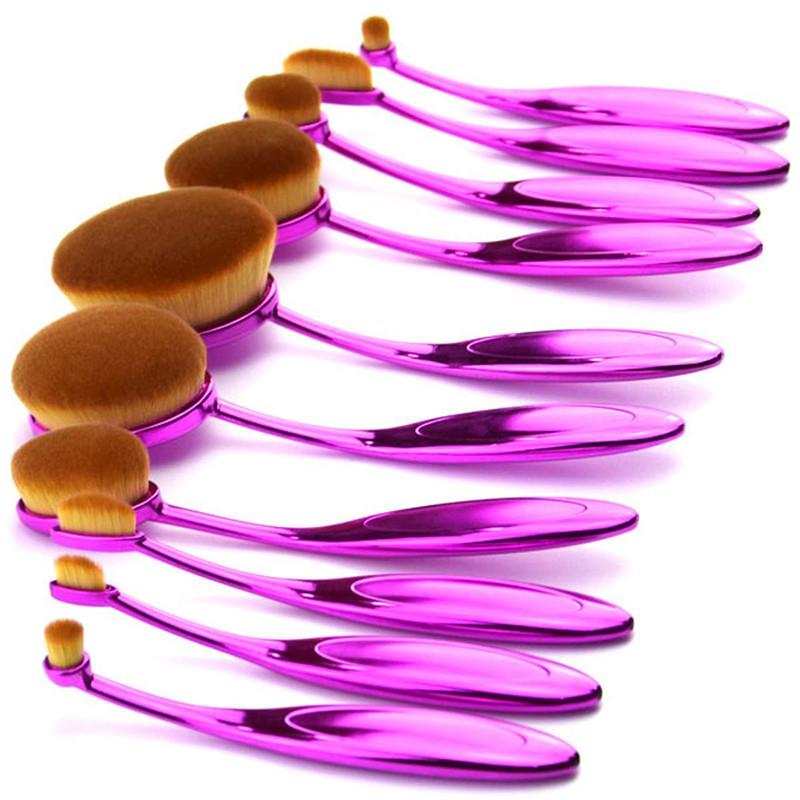 GlamPink Makeup Brushes - 10 Piece Set | Bowlift