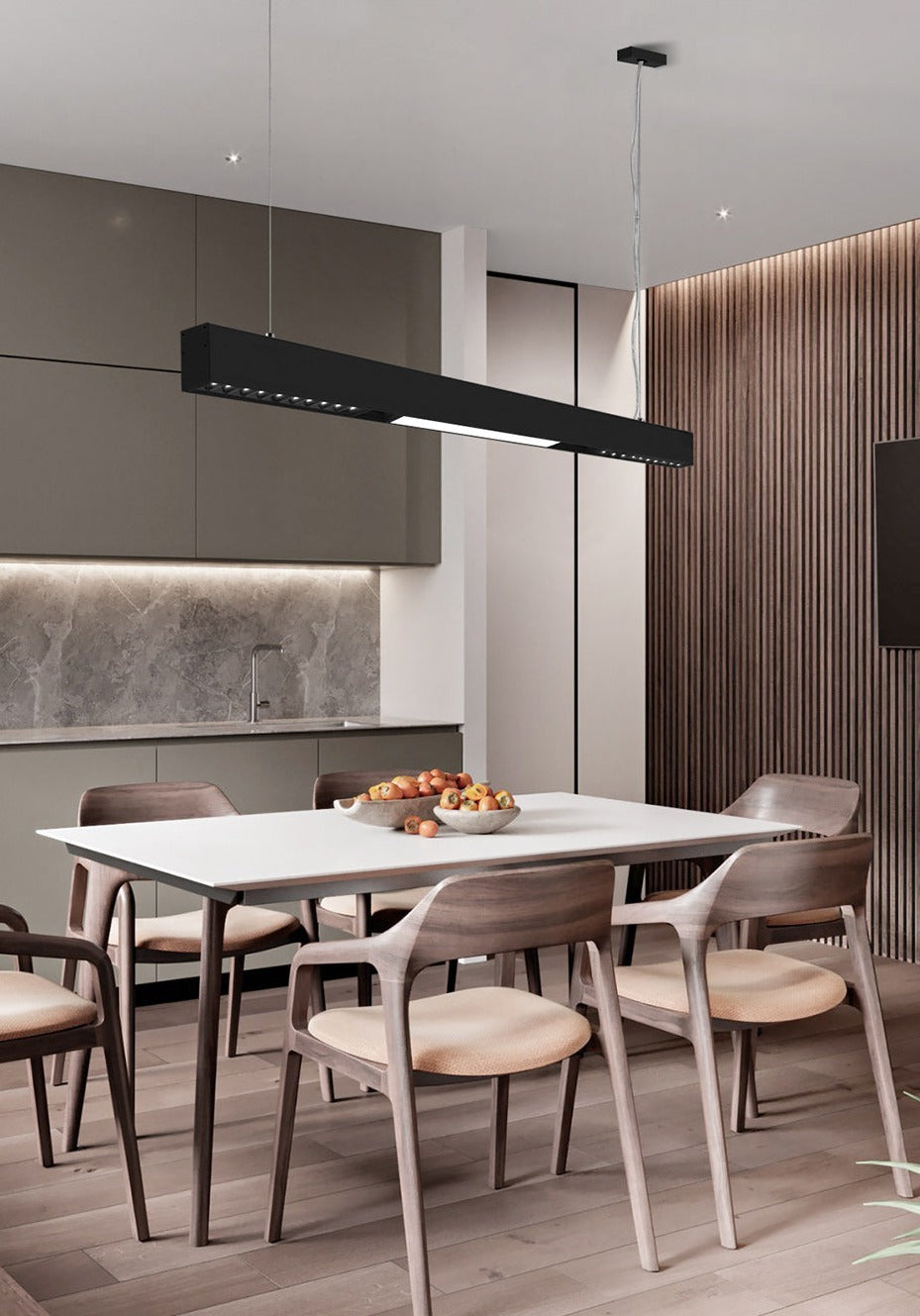 BowLift | Wall-Mounted Black Continuous Magnetic Track System Light