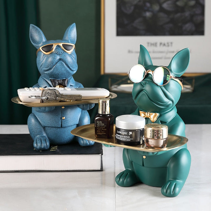 BowLift | Nordic Fancy Bulldog Storage Tray Home Decor
