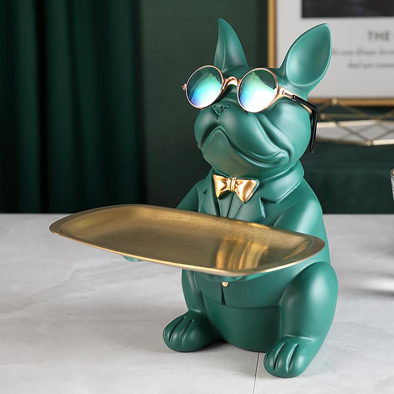 BowLift | Nordic Fancy Bulldog Storage Tray Home Decor