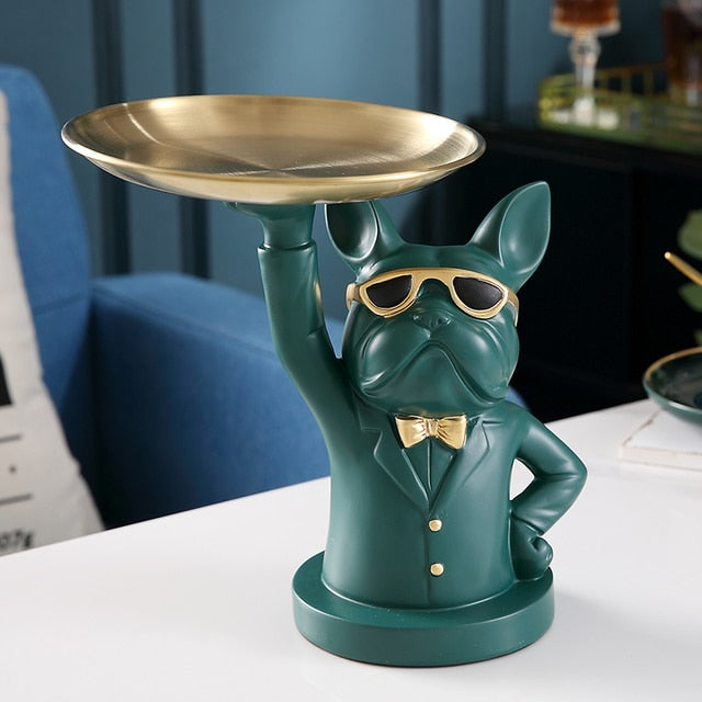 BowLift | Nordic Fancy Bulldog Storage Tray Home Decor